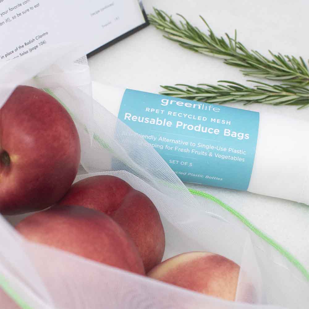Medium Reusable Produce Bags - Mesh (Set of 5)