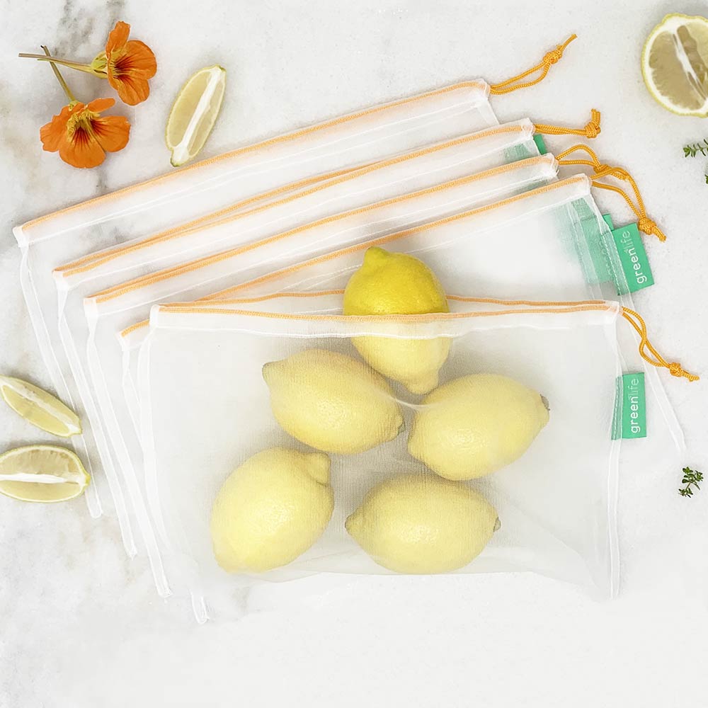 Small Reusable Produce Bags - Mesh (Set of 5)