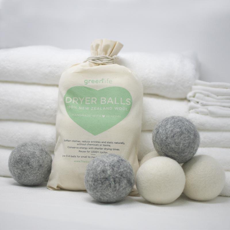 Natural Wool Dryer Balls - Mixed