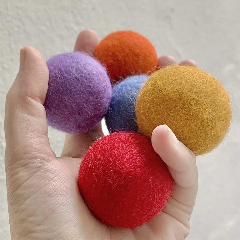 Natural Wool Cat Toys