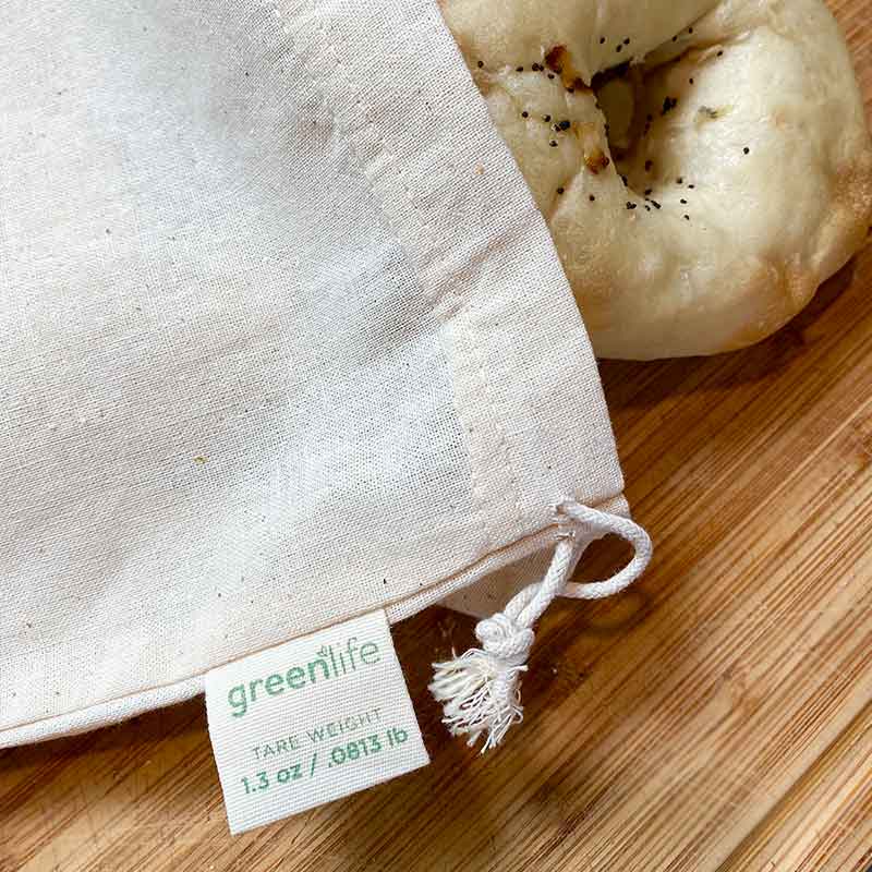Organic Cotton Muslin Reusable Produce Bags (Set of 2)