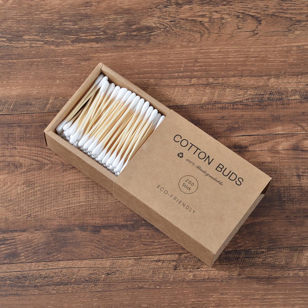 Plastic-free Bamboo Cotton Swabs