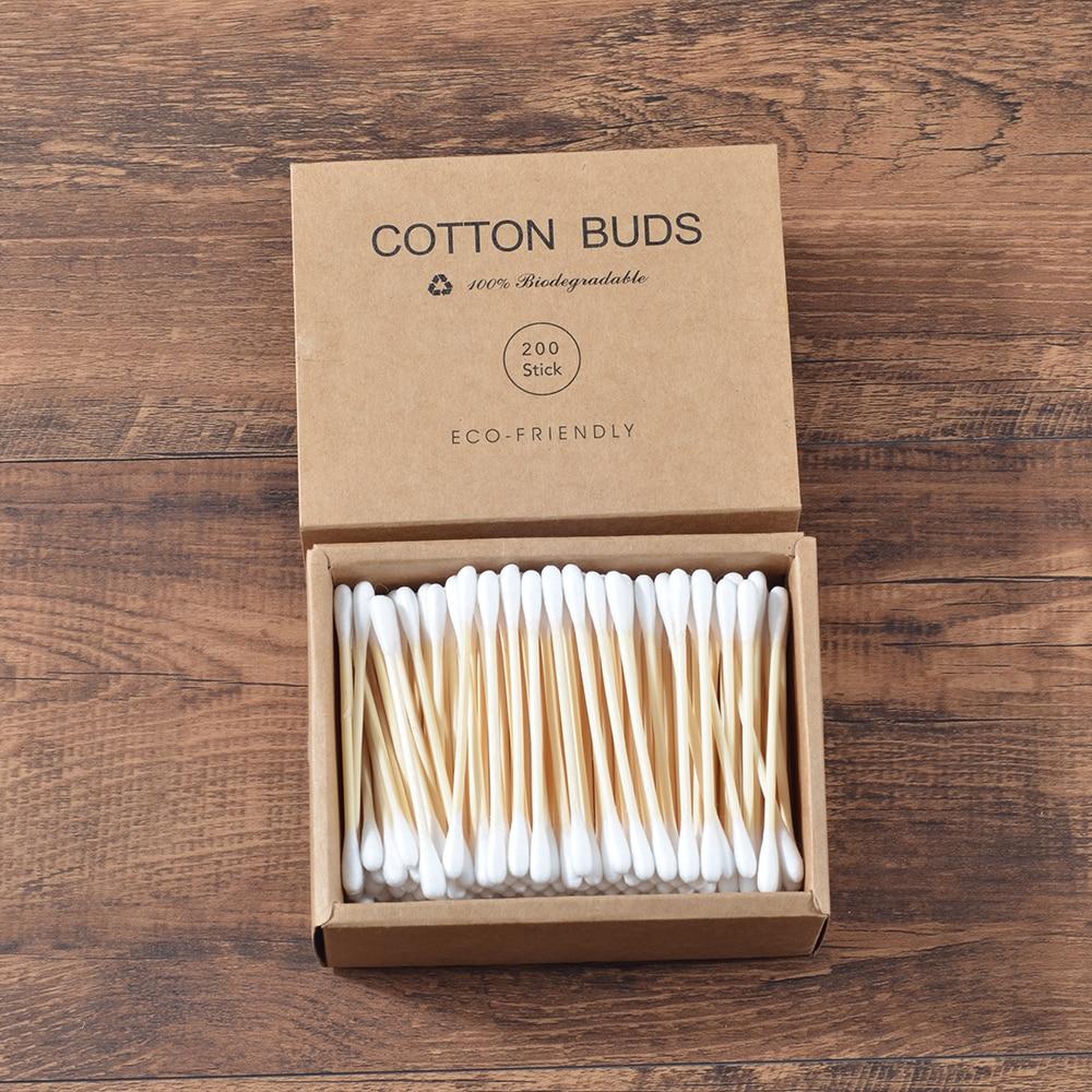 Plastic-free Bamboo Cotton Swabs