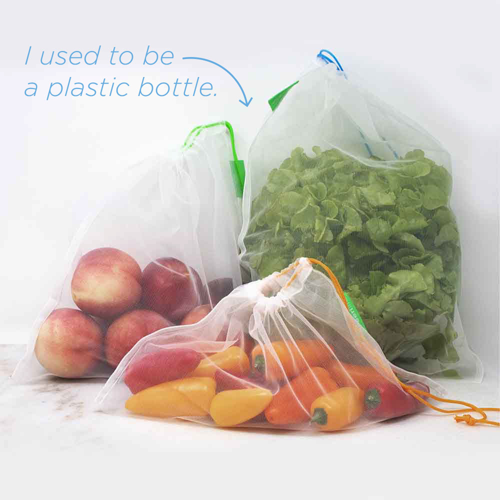 Large Reusable Produce Bags - Mesh (Set of 5)