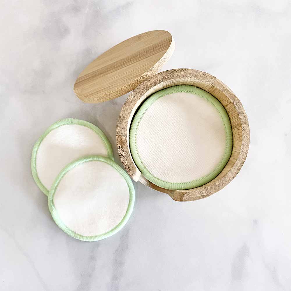 Bamboo Cotton Round Canister