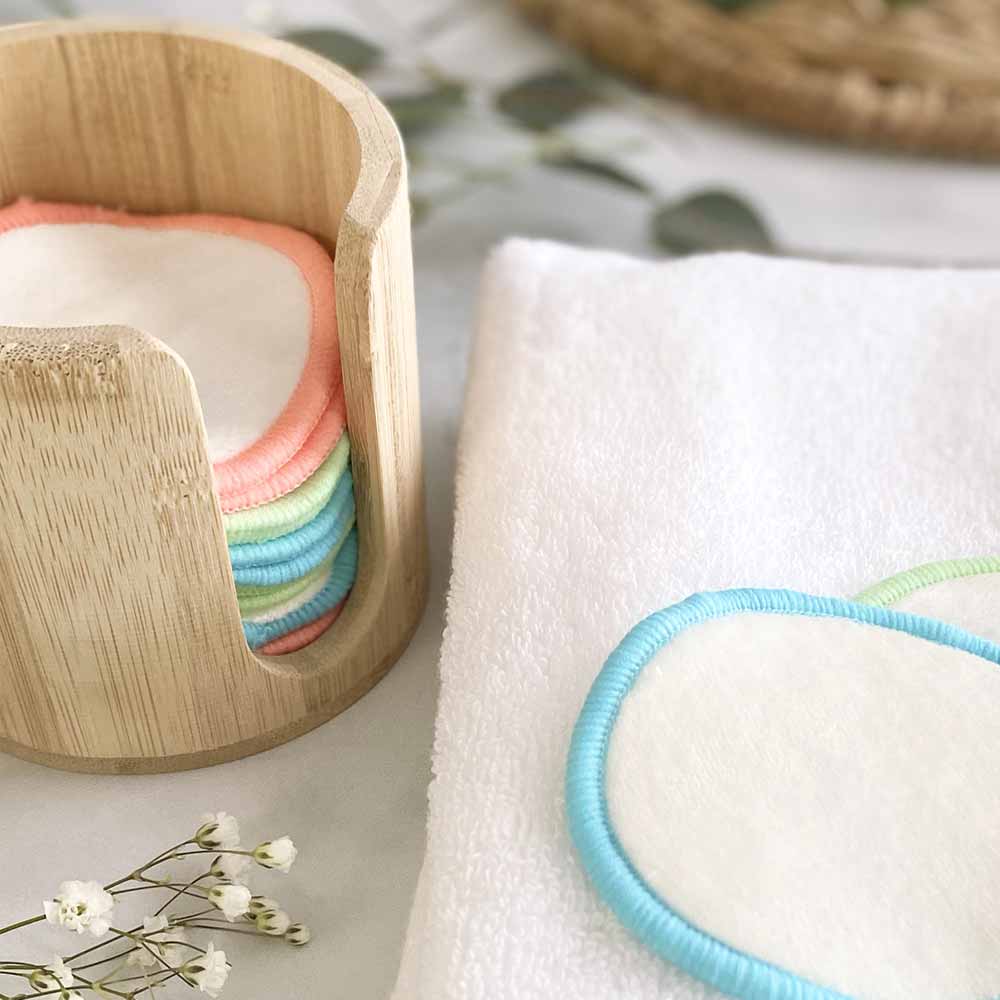 Bamboo Cotton Round Canister