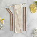 Rose Gold Straws