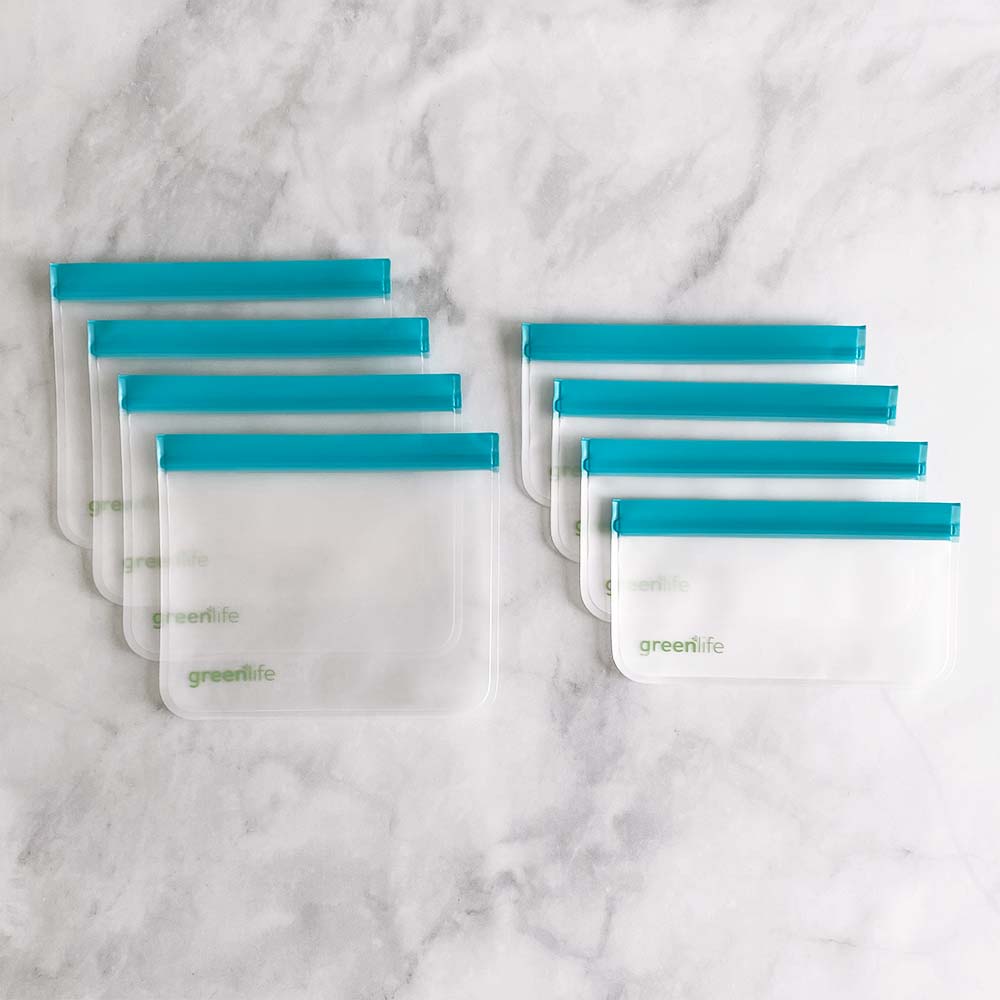 Essentials Bundle of Reusable Food Storage Bags (Set of 8)